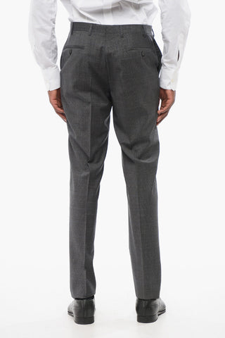 CC COLLECTION 3-Piece REFINED Wool Suit with District Check Motif