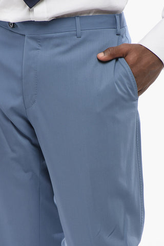 Three Pieces Suit with Contrasting Satin Details