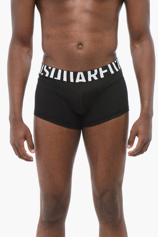 Stretch Cotton Boxer with Logoed Waistband