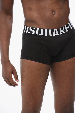 Stretch Cotton Boxer with Logoed Waistband