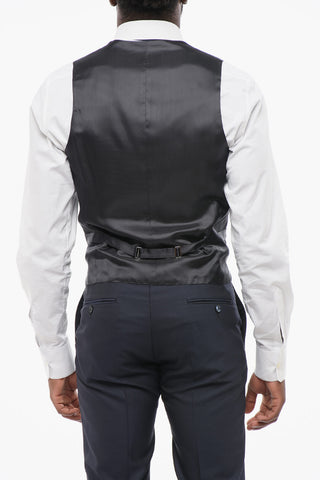 CODE Three-Pieces Suit with Contrasting Trims