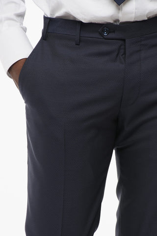 CODE Three-Pieces Suit with Contrasting Trims