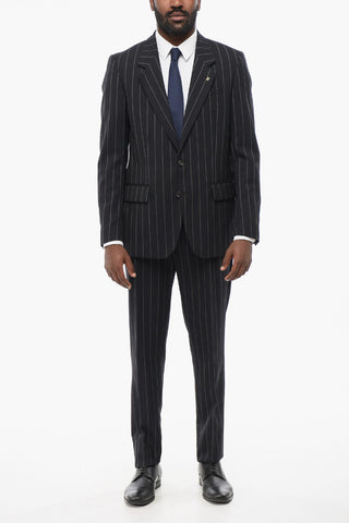 CC COLLECTION Striped Single Breasted RESET Suit