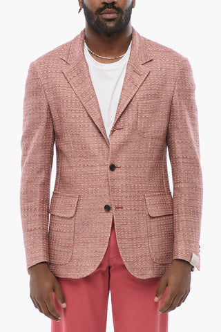 Cotton Knit SPORTSWEAR Single Breasted Blazer