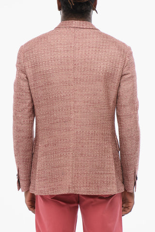 Cotton Knit SPORTSWEAR Single Breasted Blazer