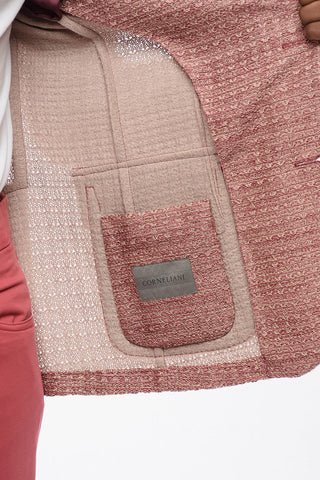 Cotton Knit SPORTSWEAR Single Breasted Blazer