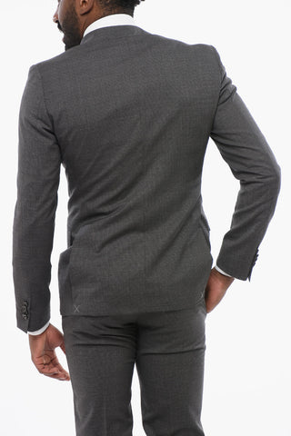 CC COLLECTION Wool Blend RESET Single Breasted Suit With Flap Pockets