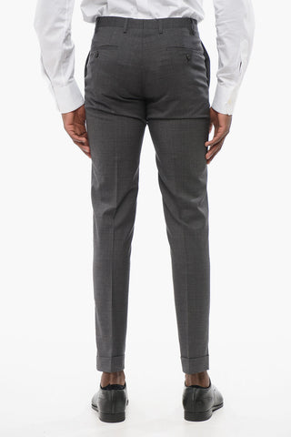 CC COLLECTION Wool Blend RESET Single Breasted Suit With Flap Pockets