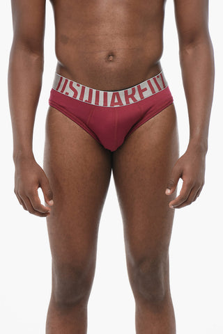 Cotton Blend Slip with Logoed Waistband