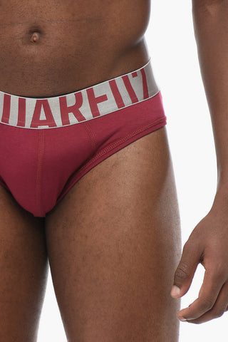 Cotton Blend Slip with Logoed Waistband