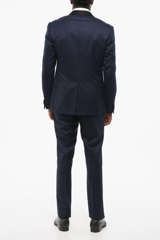 Tree-Pieces Suit with Satin Shawl Lapel