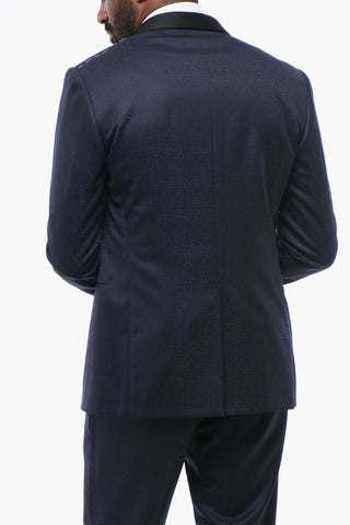 Tree-Pieces Suit with Satin Shawl Lapel