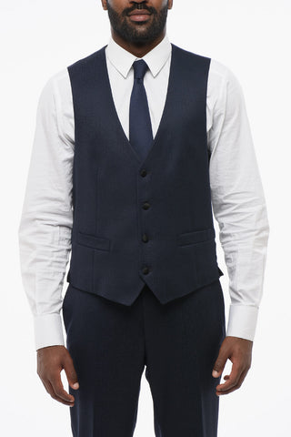 Tree-Pieces Suit with Satin Shawl Lapel