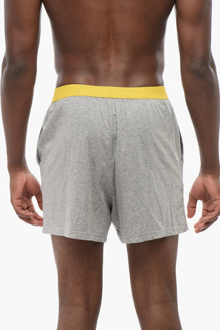 Stretch Cotton Boxer with Logoed Waistband