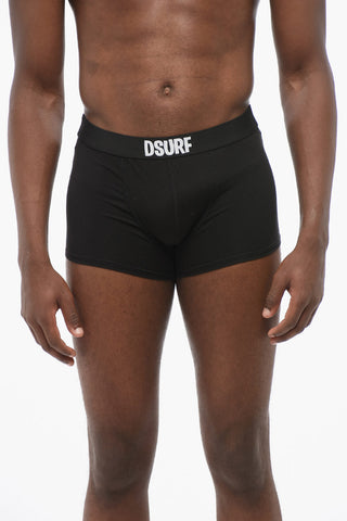 Stretch Cotton Boxer with Logoed Waistband