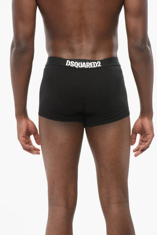 Stretch Cotton Boxer with Logoed Waistband