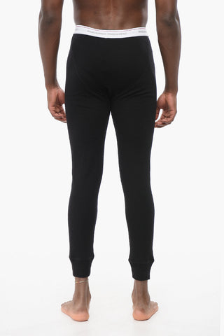 Leggings Underwear a Costine con Elastico Logato