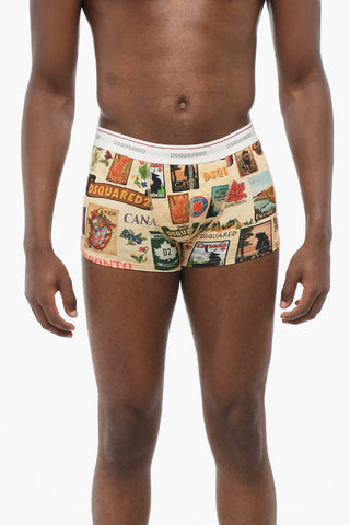 Printed Cotton Blend Boxer