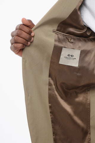 CC COLLECTION Abito in Lana Stretch REFINED con Tasche ad Aletta