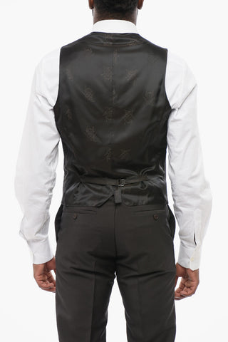 Gilet In Lana RESET 5 Bottoni Con Tasche A Filo