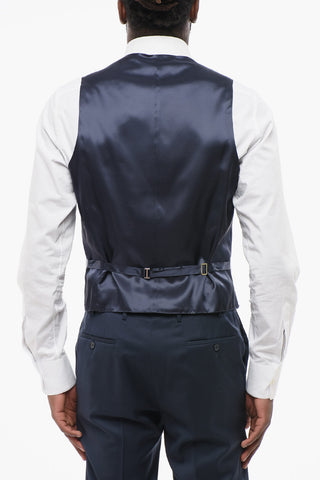 CC COLLECTION Single-Breasted Virgin Wool Vest REFINED