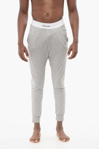 Viscose Blend Pijama Pants with Logoed Waistband