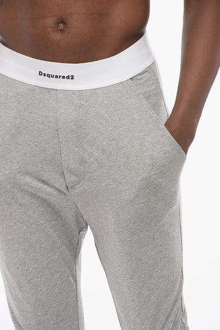 Viscose Blend Pijama Pants with Logoed Waistband