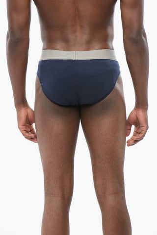 Stretch Cotton Slip with Logoed Waistband