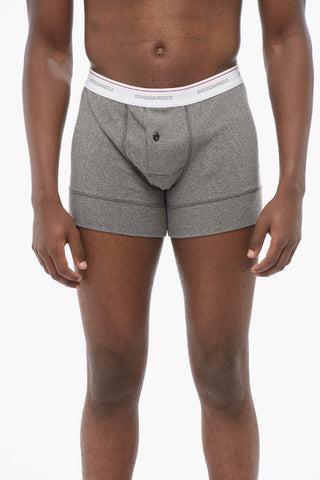 Boxer in Misto Cotone a Costine