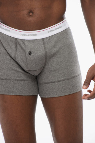 Boxer in Misto Cotone a Costine