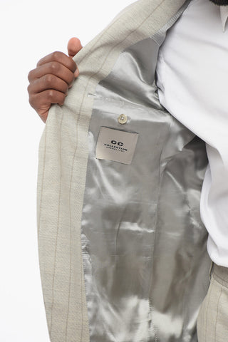 CC COLLECTION Abito REFINED in Lana Vergine Gessata