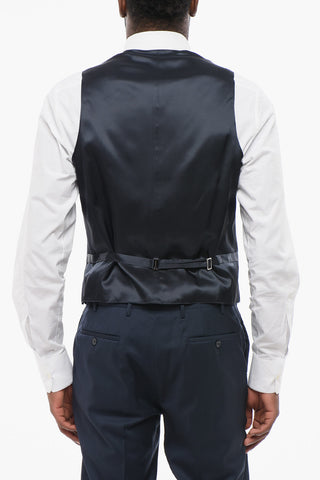 CC COLLECTION Single-Breasted Virgin Wool Vest REFINED