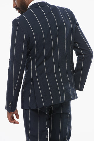 CC COLLECTION Striped Single Breasted RESET Suit