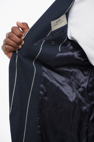 CC COLLECTION Striped Single Breasted RESET Suit