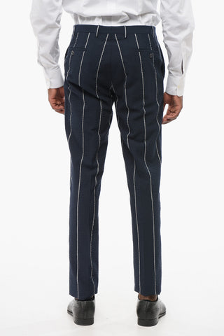 CC COLLECTION Striped Single Breasted RESET Suit