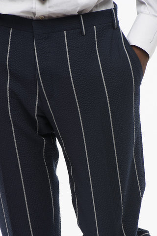 CC COLLECTION Striped Single Breasted RESET Suit