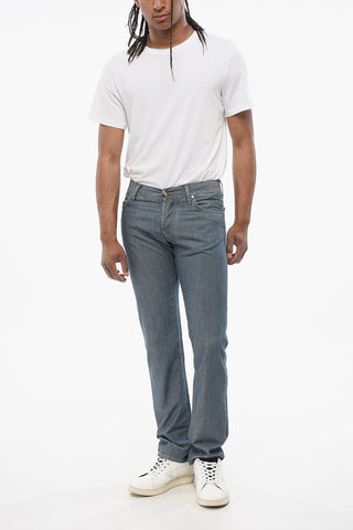ID Silk-blended Denims with Light Wash