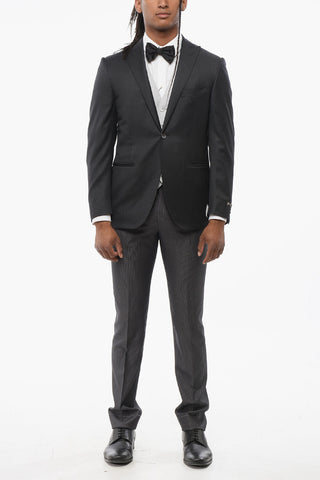 3-Piece CERIMONIA LEADER Suit with Pinstriped Pants