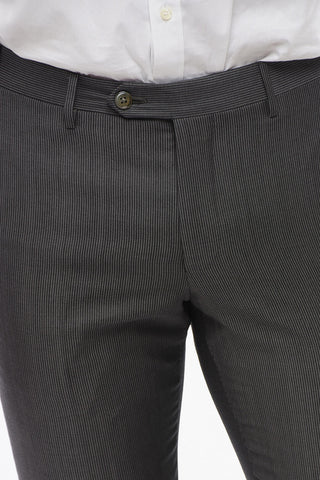 3-Piece CERIMONIA LEADER Suit with Pinstriped Pants