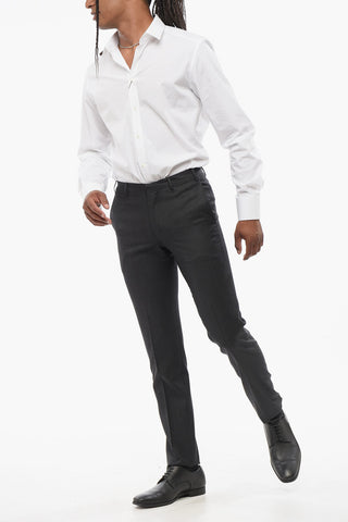 CC COLLECTION Pantaloni in Misto Lana e Seta