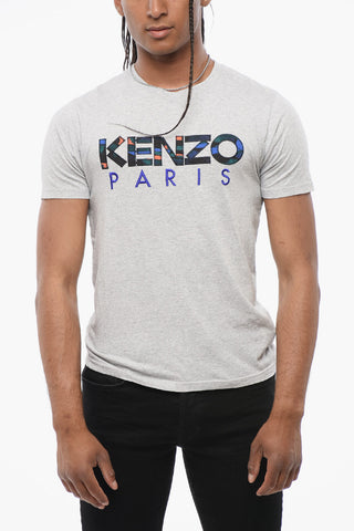 Crew Neck KENZO PATCHWORK Cotton T-Shirt