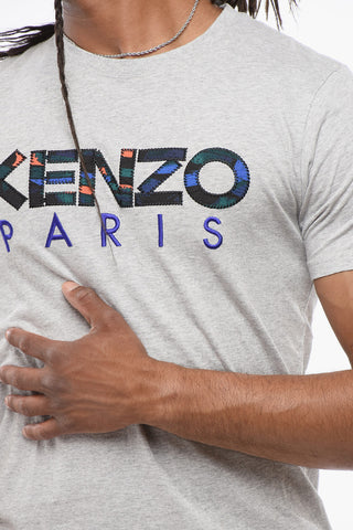 Crew Neck KENZO PATCHWORK Cotton T-Shirt
