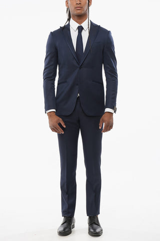Wool CERIMONIA ACADEMY 3-Piece Suit with Contrasting Vest