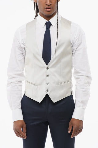 Wool CERIMONIA ACADEMY 3-Piece Suit with Contrasting Vest