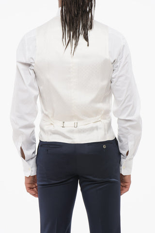 Wool CERIMONIA ACADEMY 3-Piece Suit with Contrasting Vest
