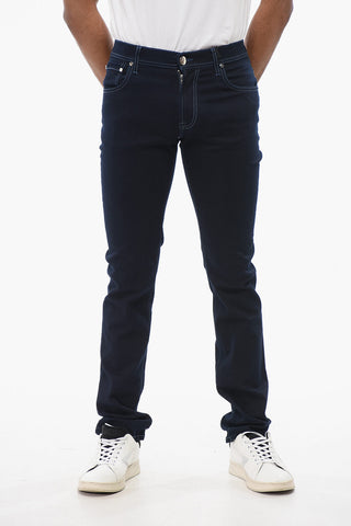 ID Slim Fit Jeans aus Denim mit dunkler Waschung 14cm