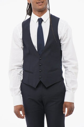 Three-Piece Satin-Trim Suit CERIMONIA ACADEMY