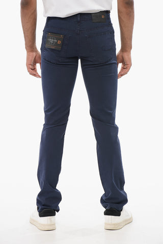ID LUXURY Straight Fit Denims with Embroidered Logo