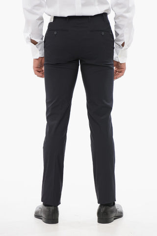 Pantaloni in Misto Cotone LEADER con Tasche a Filo