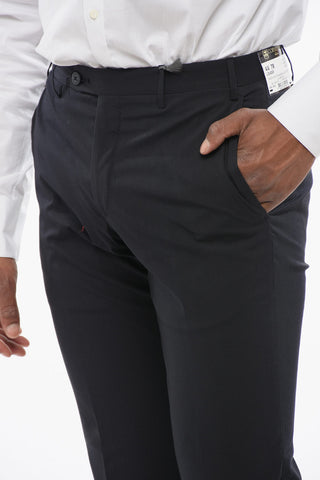 Pantaloni in Misto Cotone LEADER con Tasche a Filo